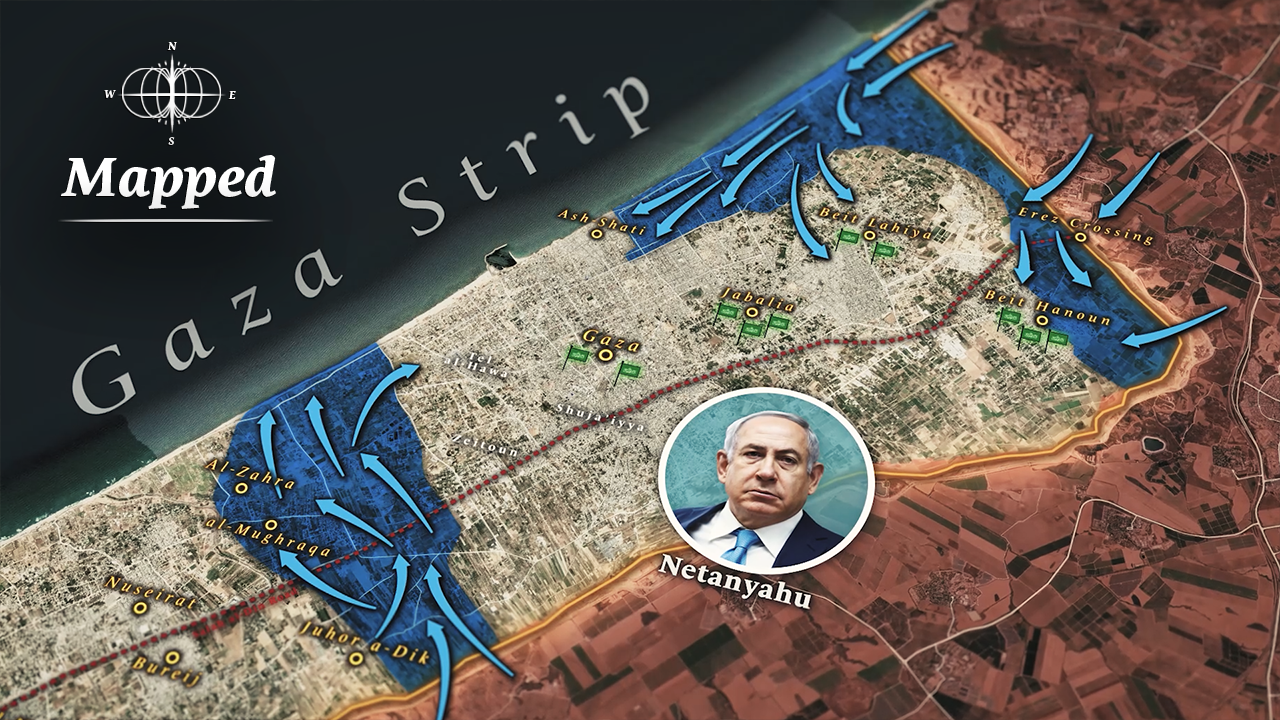 Israel Encircles the Gaza City [Mapped]